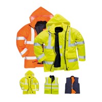 PARKA VISIB IMPERM 4X1 LARANJA S468